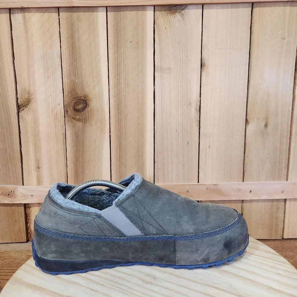 Sorel Fairbanks Slip On Shoes Mens 10.5 Gray Nubuck Waterproof Lined Winter